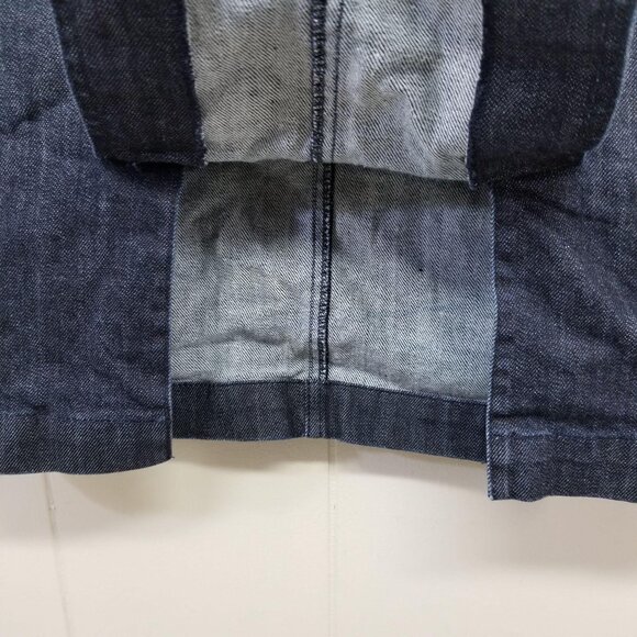 J Crew 4 Blue Jean Denim Pencil Skirt 94850 Back Slit Y2K Comfort Summer - Picture 4 of 6